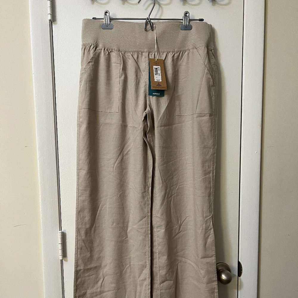 Prana wide-leg linen Mantra pants—New with tags (NWT)